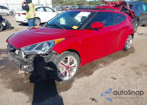 2016 Hyundai Veloster из США, поврежденный, VIN KMHTC6AD5GU280473